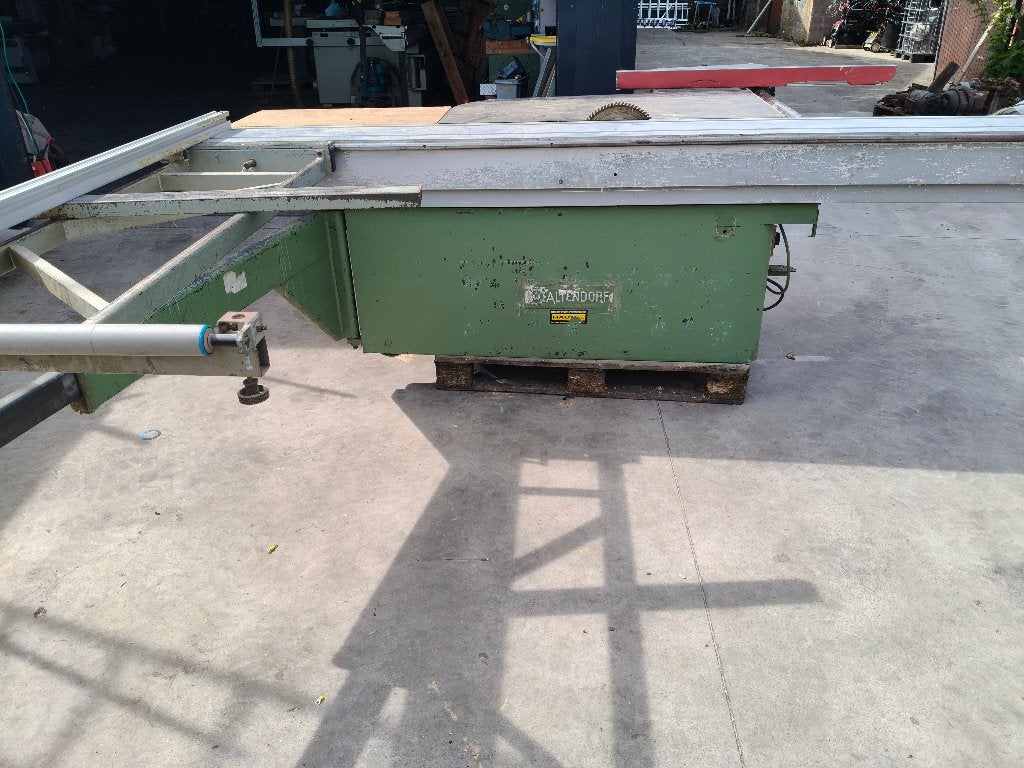 paneelzaag / formaatzaag altendorf met voorritser 380 volt, Doe-het-zelf en Bouw, Ophalen