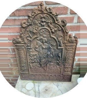 Haardplaat frans antiek izgs, Ophalen