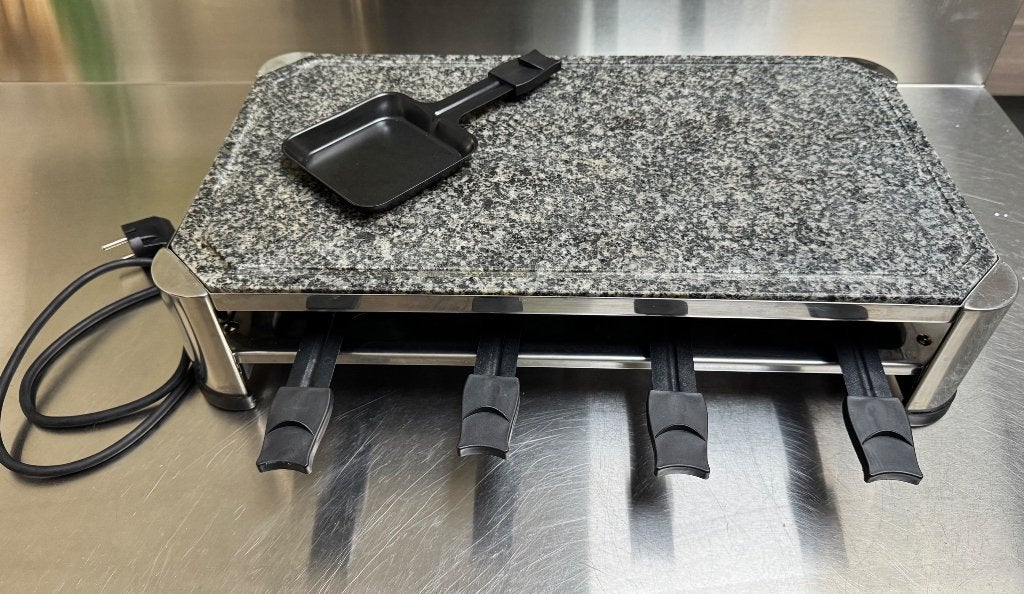 Gourmet fritel grill - raclette, Elektronische apparatuur, Ophalen, Zo goed als nieuw, 8 personen of meer