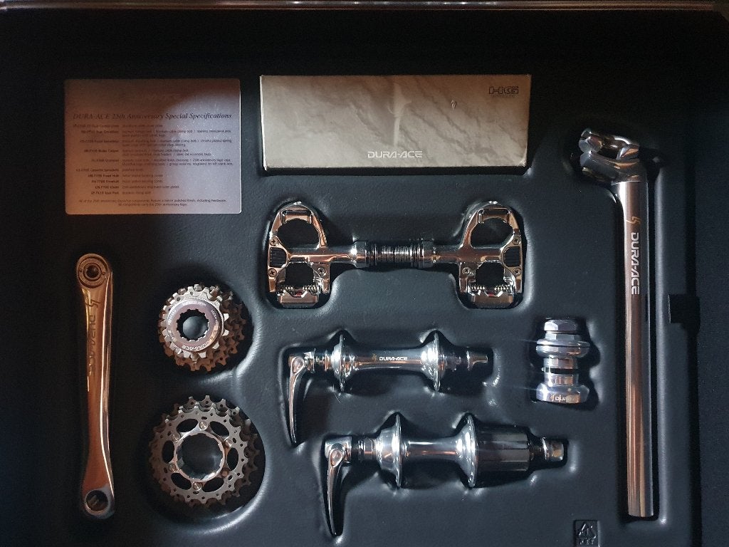 Shimano Dura Ace 25 th Anniversary Groepset NOS, Fietsen en Brommers, Fietsonderdelen, Ophalen, Overige typen, Nieuw, Racefiets