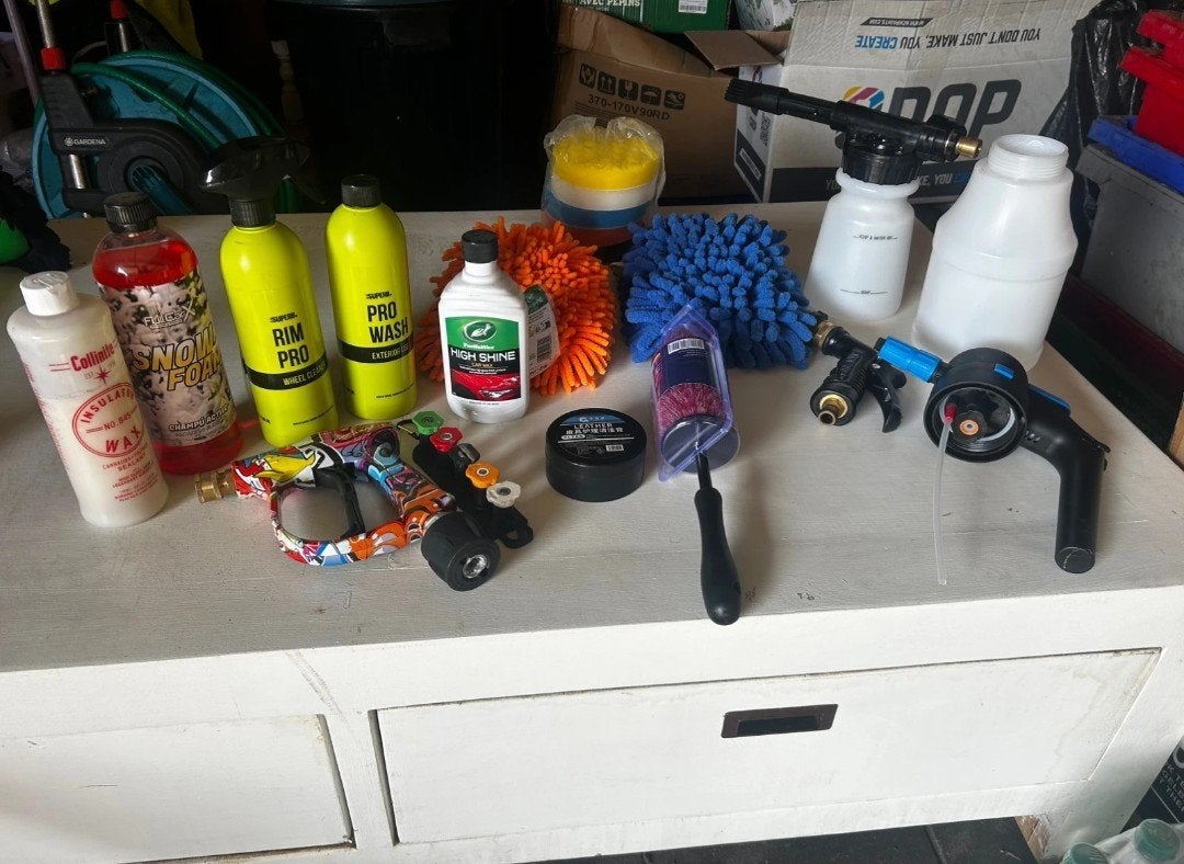 pakket detailing producten en accesoires, Ophalen