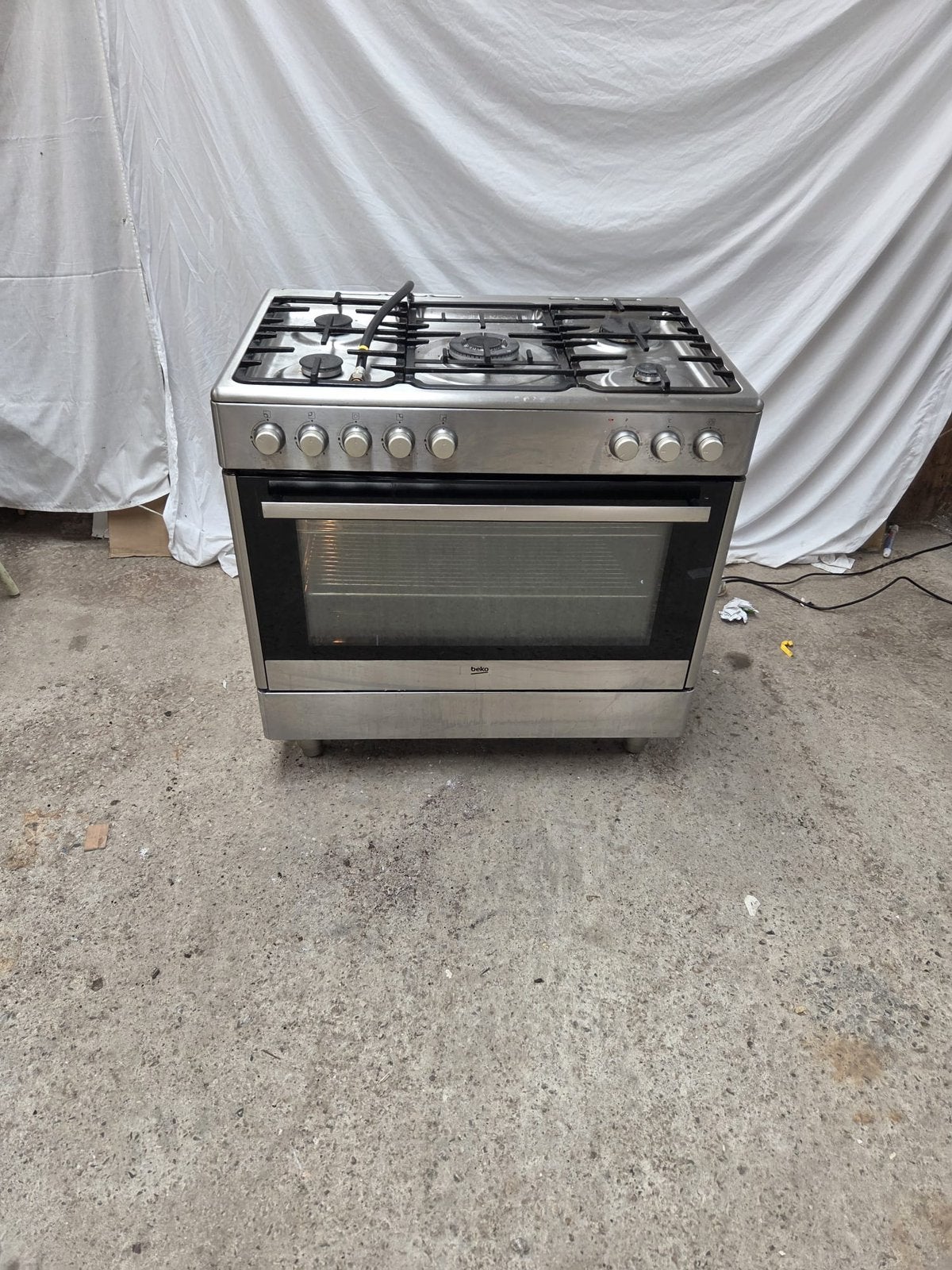 Beko Gasfornuis – 5 Kookplaten, Ophalen of Verzenden, Zo goed als nieuw