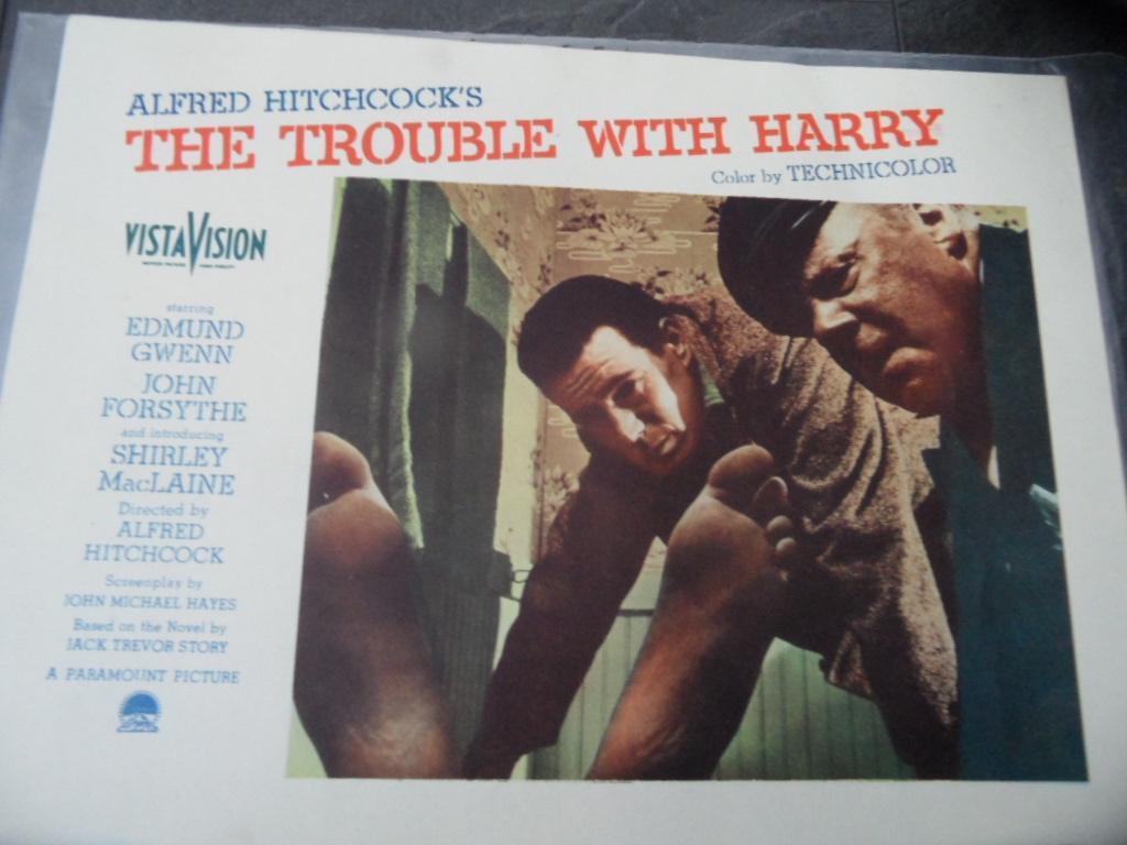 Affiches du film Hitchcock USA Trouble with Harry 1955, Collections, Posters & Affiches, Comme neuf, Cinéma et TV, A1 jusqu'à A3