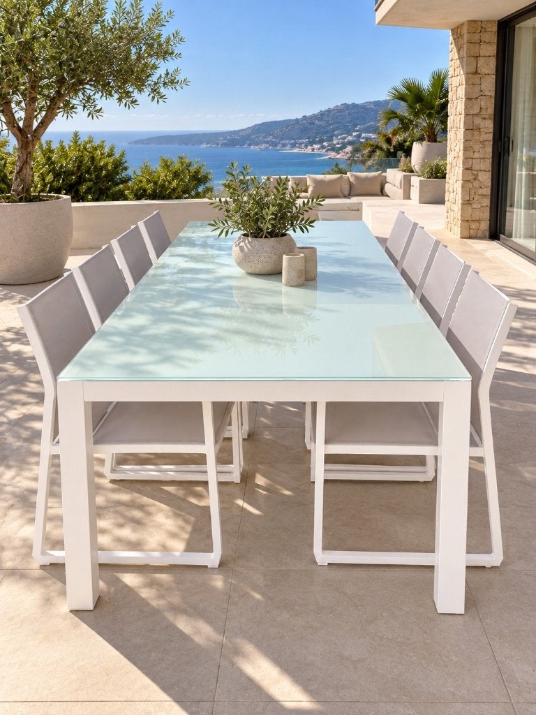 tuinset eenmalig gratis tafel 260 cm bij acht stoelen, Jardin & Terrasse, Accessoires mobilier de jardin, Enlèvement ou Envoi