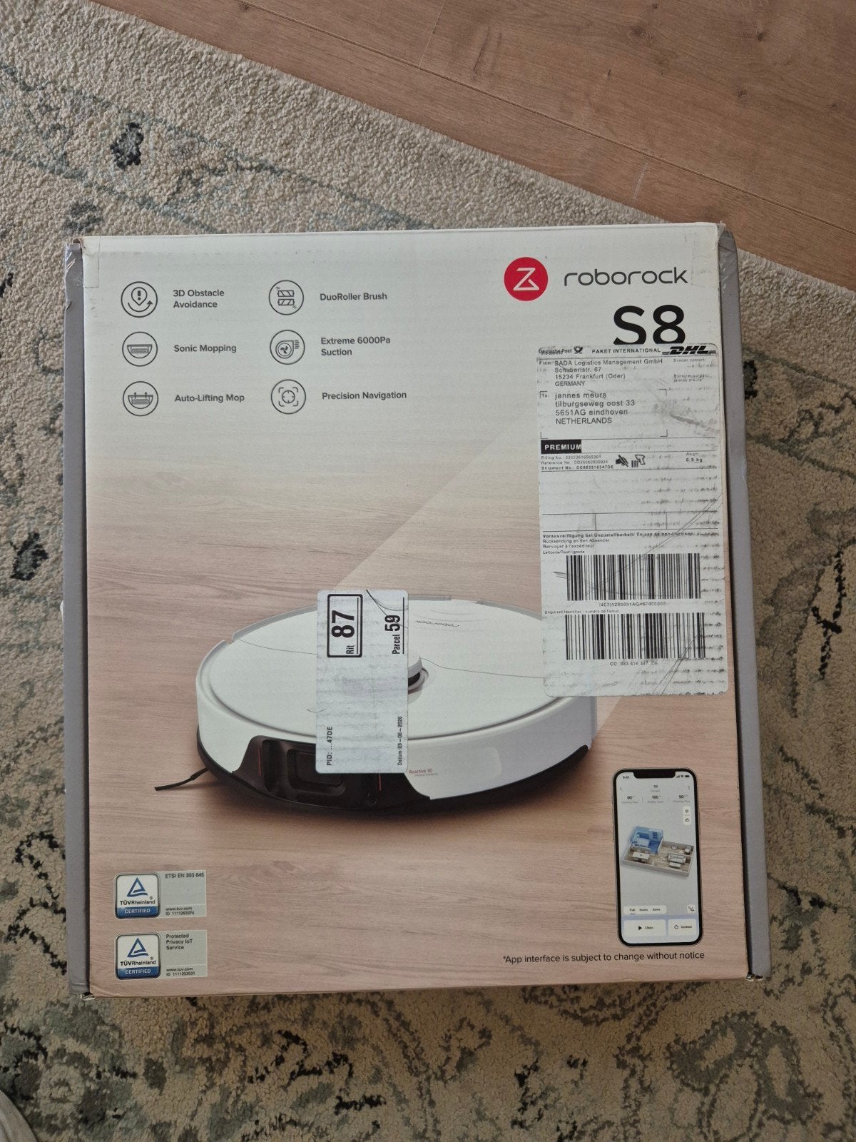 Roborock s8 0 uren gebruikt, Ophalen