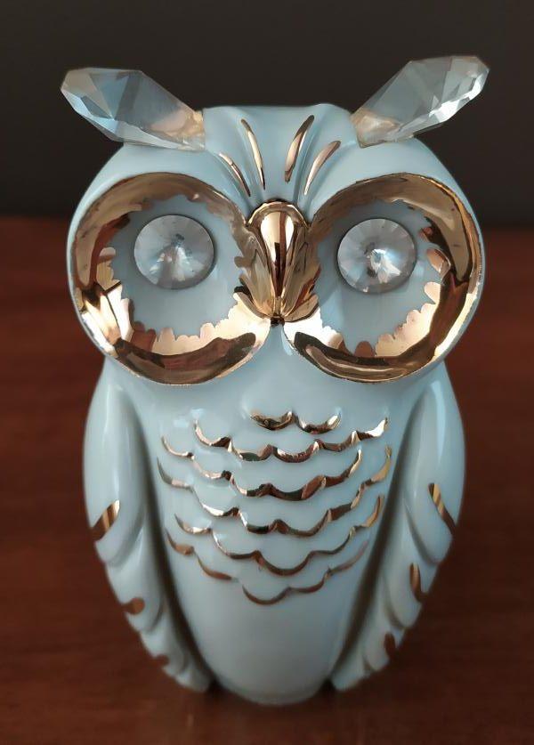 beeldje uil ( Limoges / Swarovski ), Verzamelen, Ophalen of Verzenden