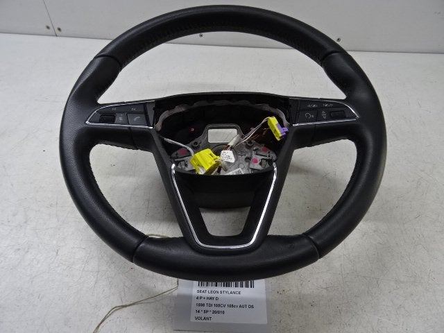 VOLANT DIRECTION Seat Leon (5FB) (5F0419091L), Utilisé, Seat
