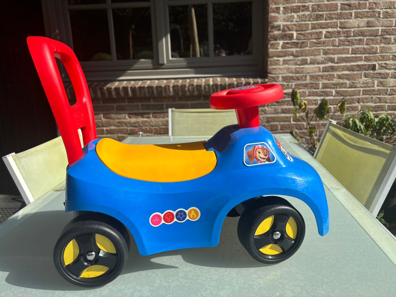 Paw Patrol loopwagentje, Ophalen, Gebruikt