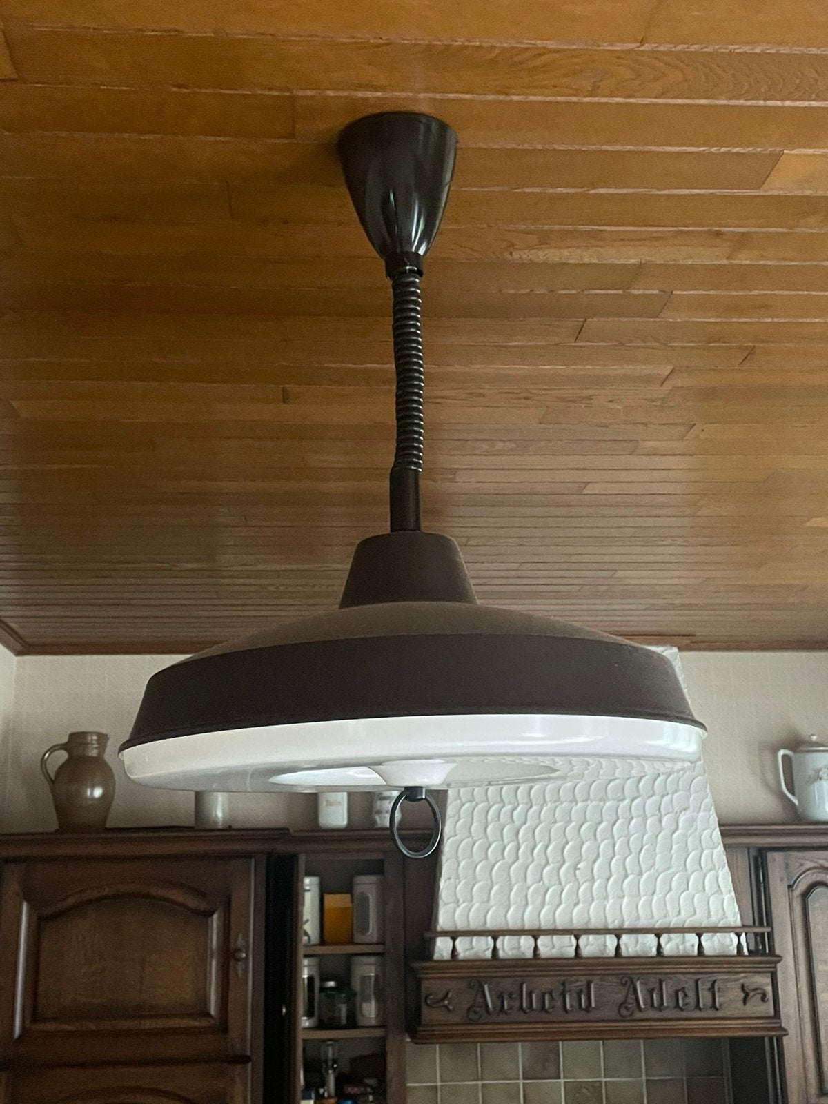 Retro hanglamp, Ophalen of Verzenden, Zo goed als nieuw