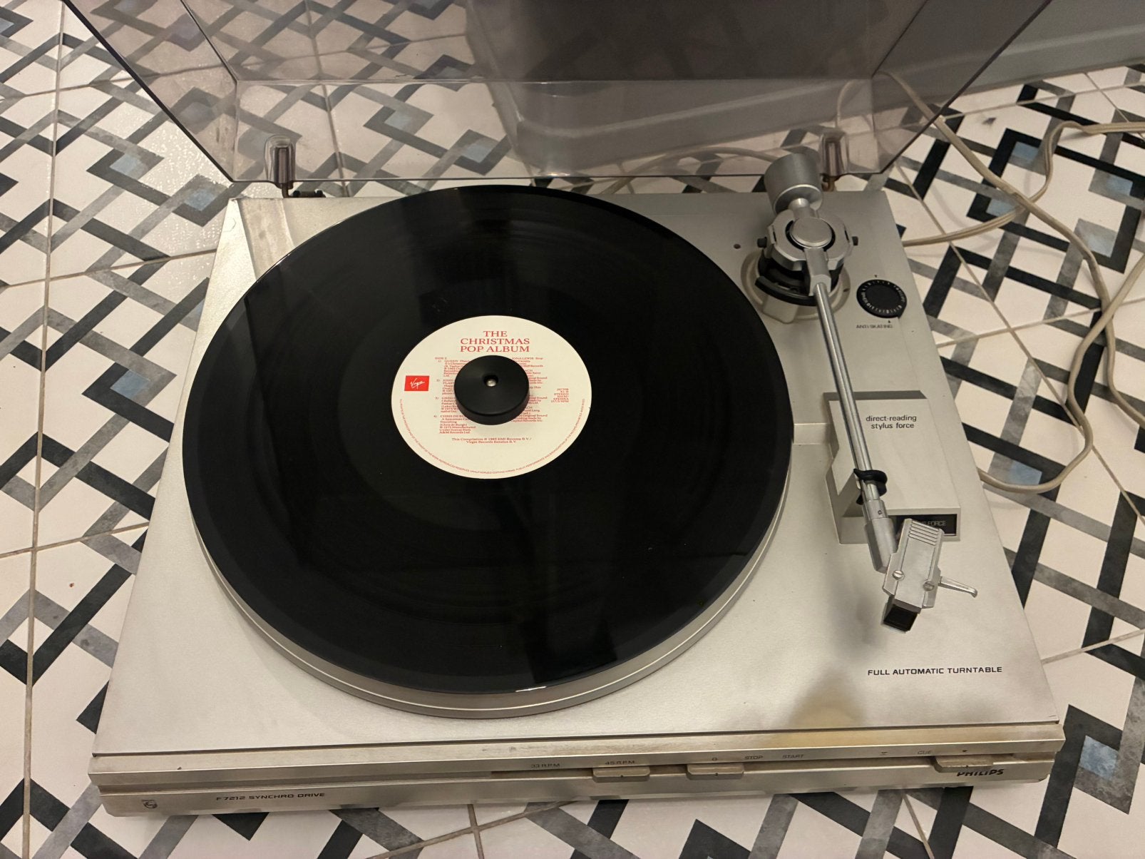 Philips platenspeler F7212, Ophalen, Zo goed als nieuw, Platenspeler, Philips