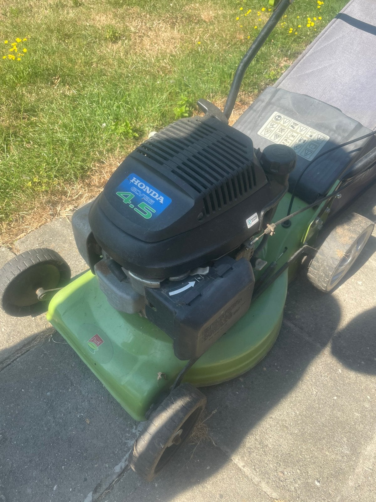 Grasmachine, Ophalen, Zo goed als nieuw