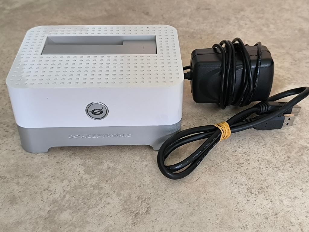 Station d'accueil HDD/SSD Conceptronic USB 3.0, Informatique & Logiciels, Stations d'accueil, Comme neuf, Enlèvement, Disque dur