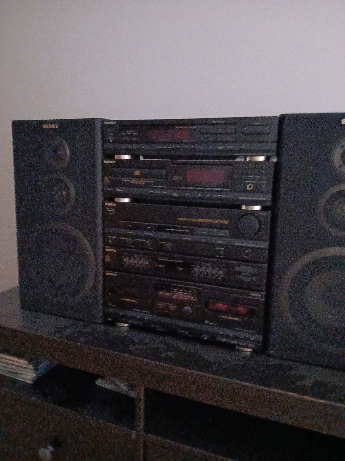 35-jarig oude Sony stereoketen., Ophalen, Cd-speler, Sony