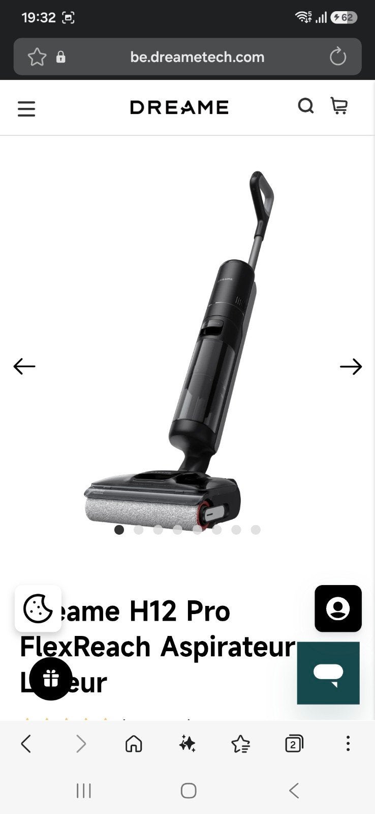 aspirateur laveur, Elektronische apparatuur, Dreame, Zo goed als nieuw, Dweilfunctie, Reservoir