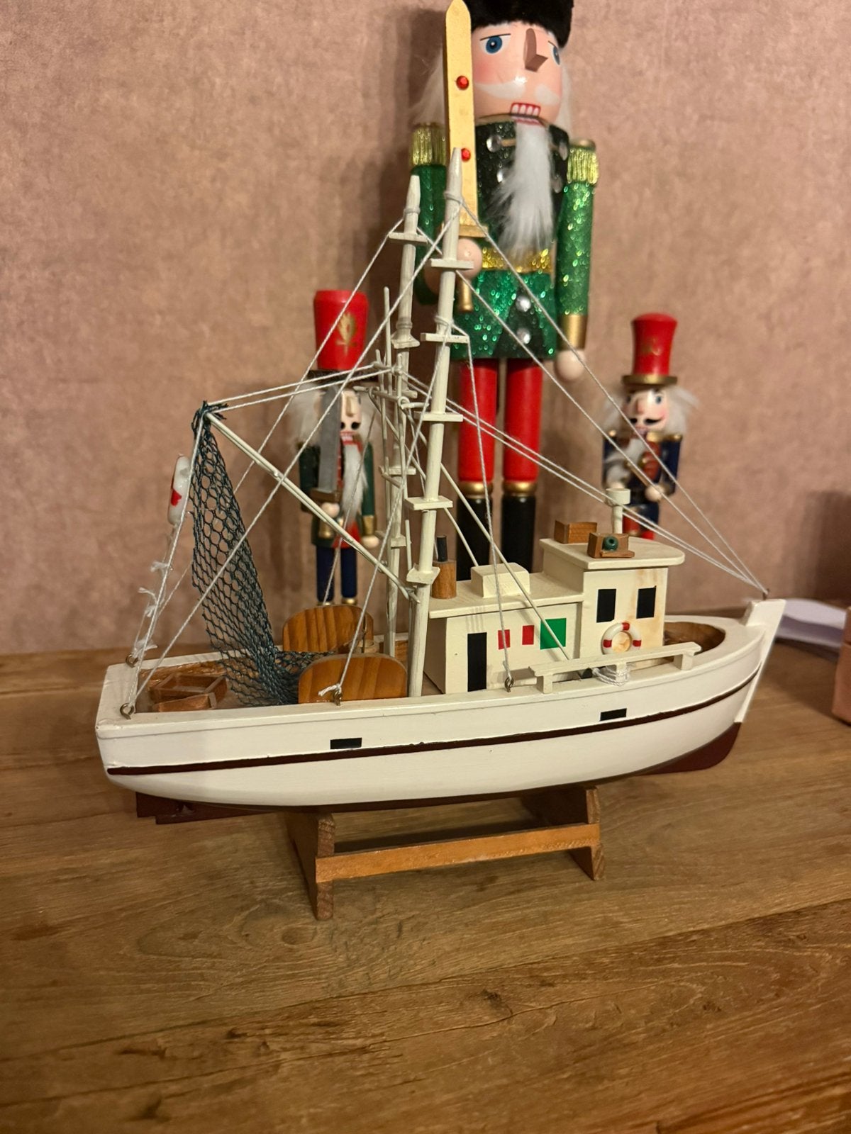 Handgemaakte vissersboot, Hobby en Vrije tijd, Ophalen of Verzenden, Nieuw