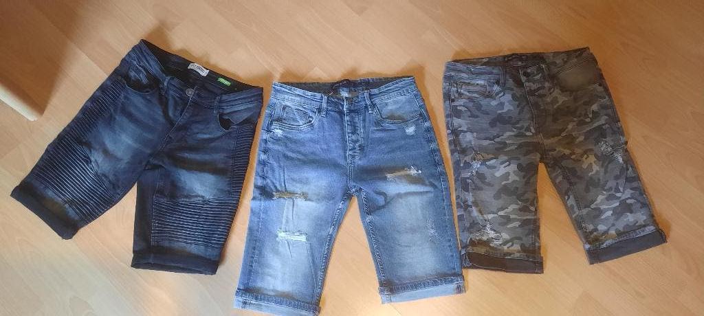 5 korte broeken jeans en katoen maat 30, Kleding | Dames, Spijkerbroeken en Jeans, Ophalen, Gedragen