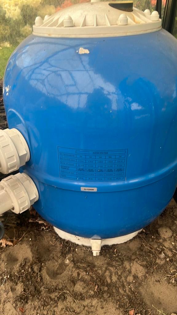 Zandfilter capaciteit 10m3 per uur, Ophalen, Zo goed als nieuw