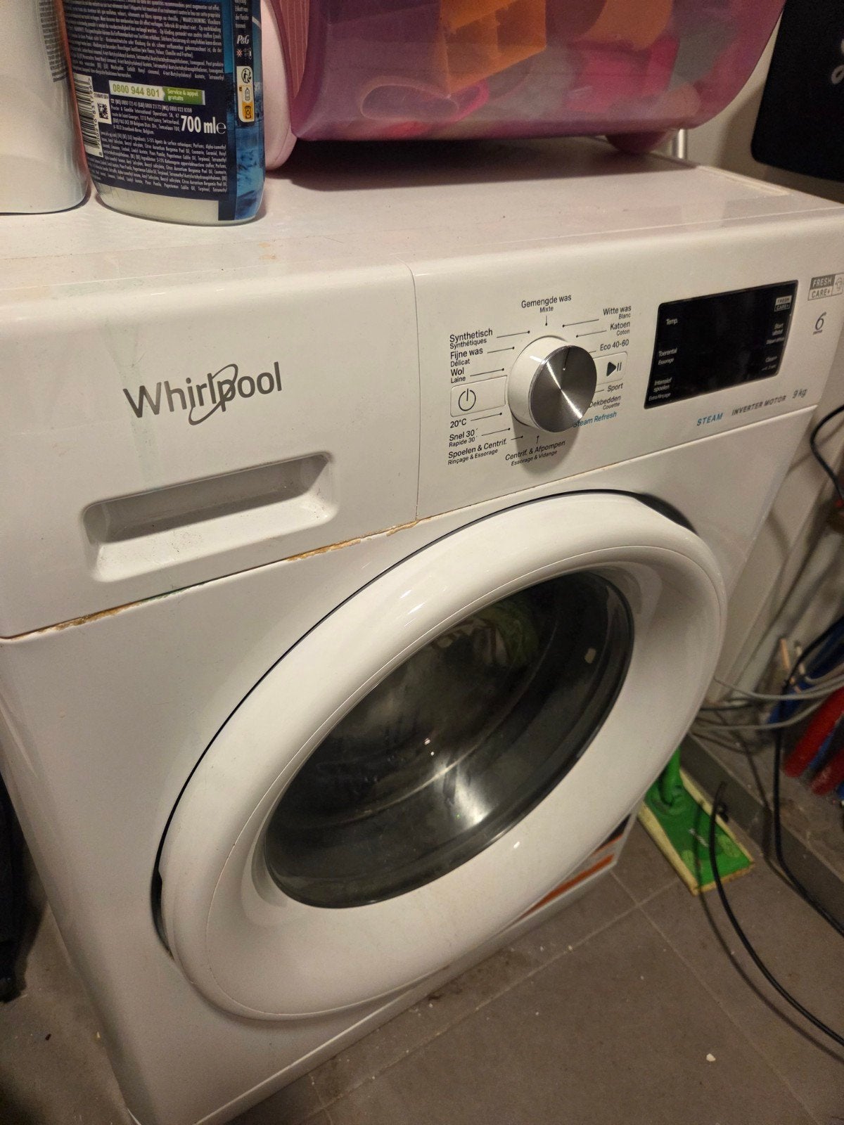 wasmachine Steam inverter 9kg, 8 tot 10 kg, Ophalen