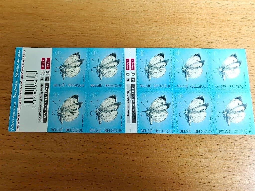 2012  Vlinders OBP  130. Tarief 1 - België, Postzegels en Munten, Met stempel, Orginele gom, Ophalen of Verzenden, Postfris