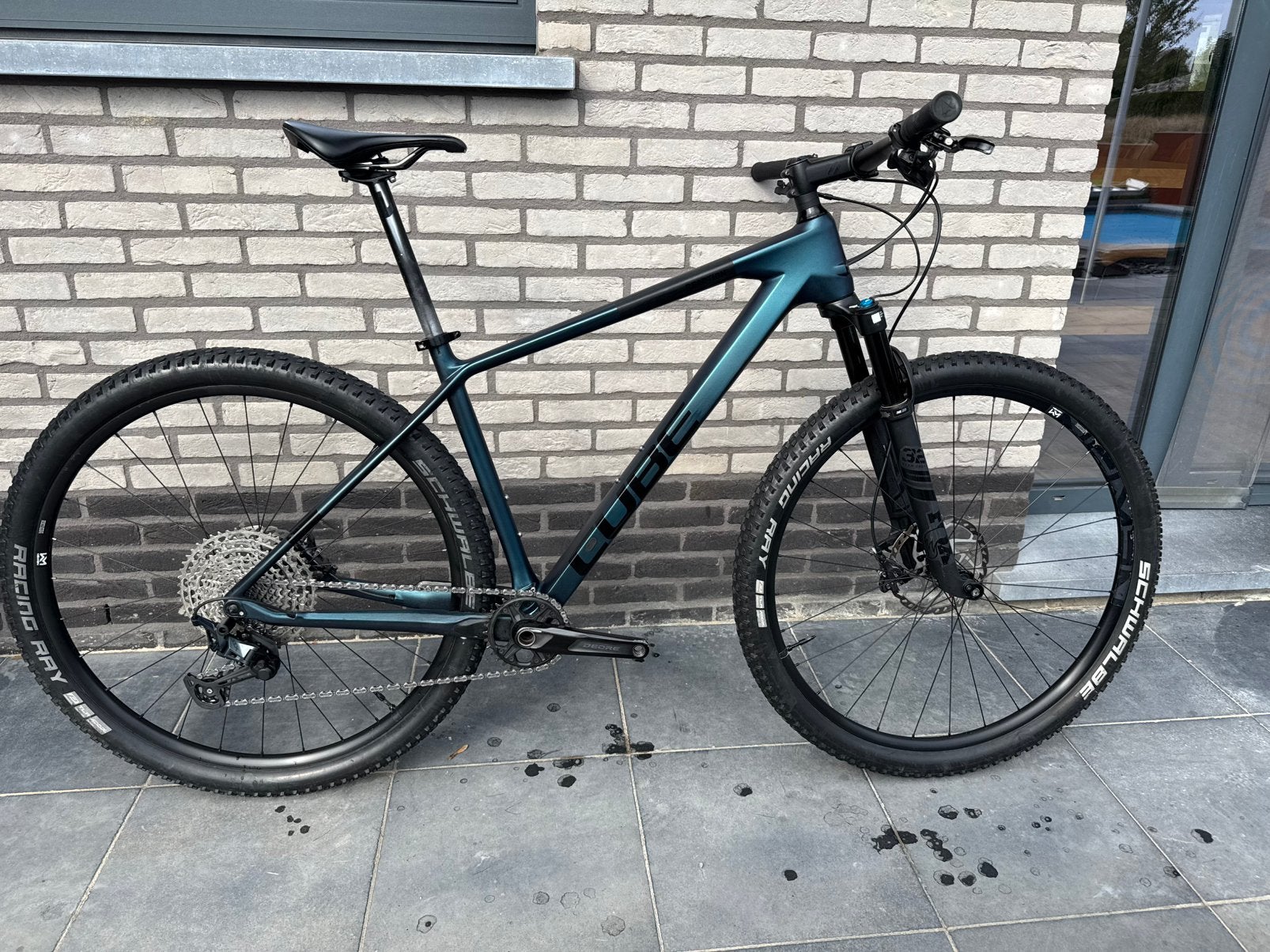 Cube Reaction C:62 Race 2024 L – Carbon – Blauw, Gebruikt, Hardtail, Heren, Schijfrem