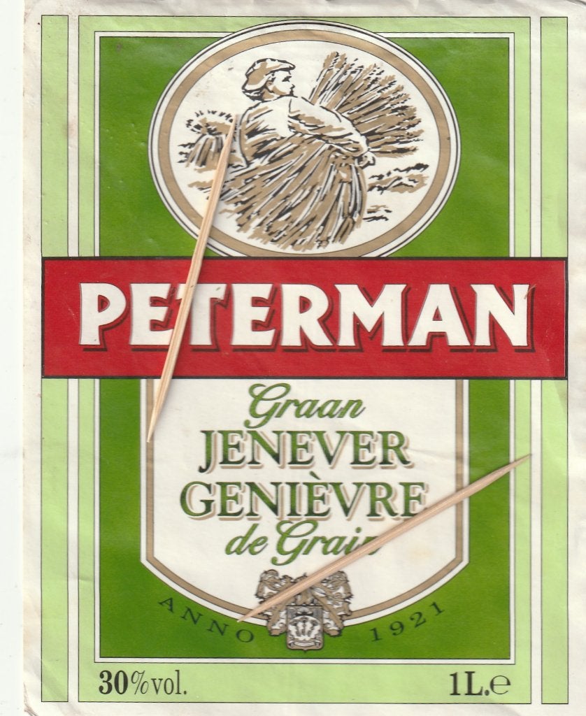 Etiket Peterman Jenever, Verzenden