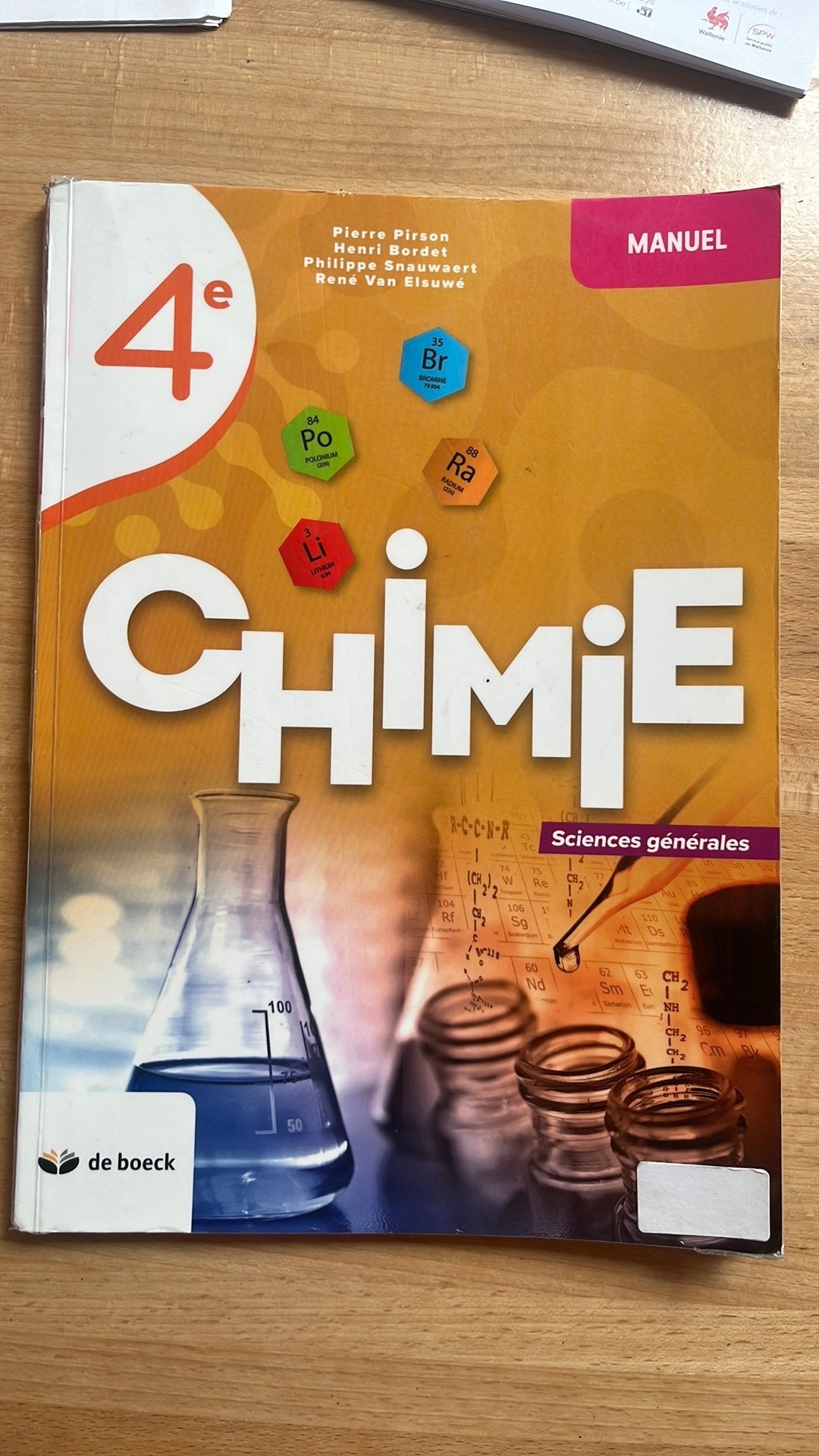 chimie - sciences generales, Enlèvement ou Envoi, Utilisé