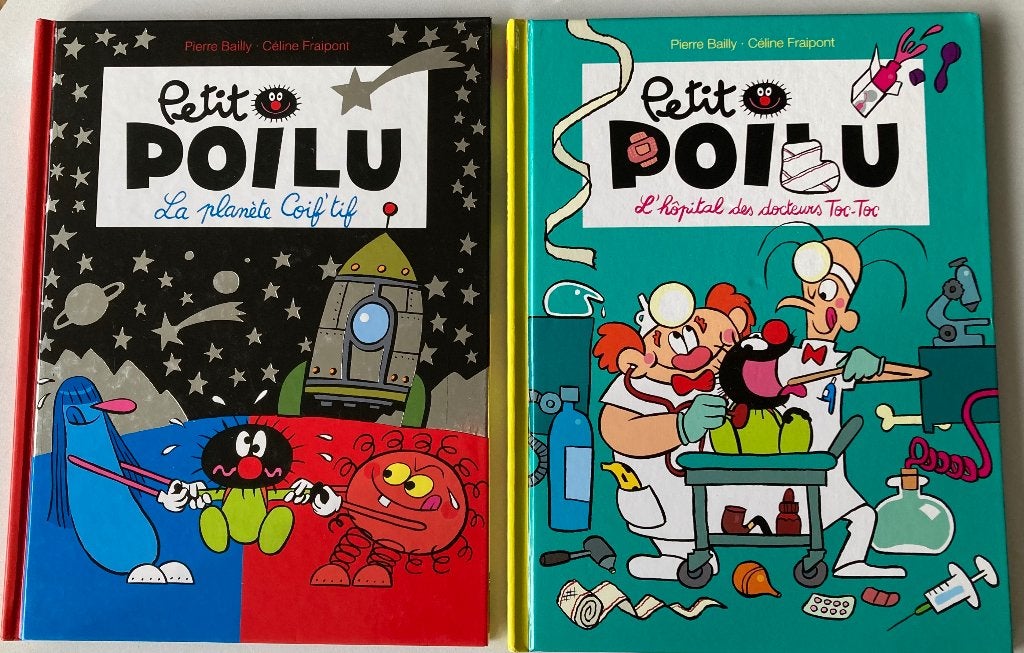 2 BD sans texte PETIT POILU pour enfants, Livres, Plusieurs BD, Enlèvement ou Envoi, Comme neuf