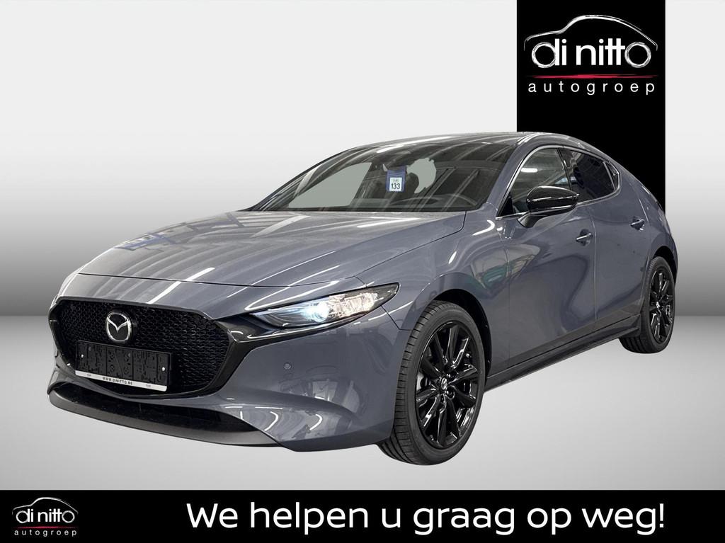 Mazda 3 5DR Hatchback 2.0L e-Skyactiv X, 186hp auto Homura, Auto's, Stof, Zwart, 137 kW, Bedrijf