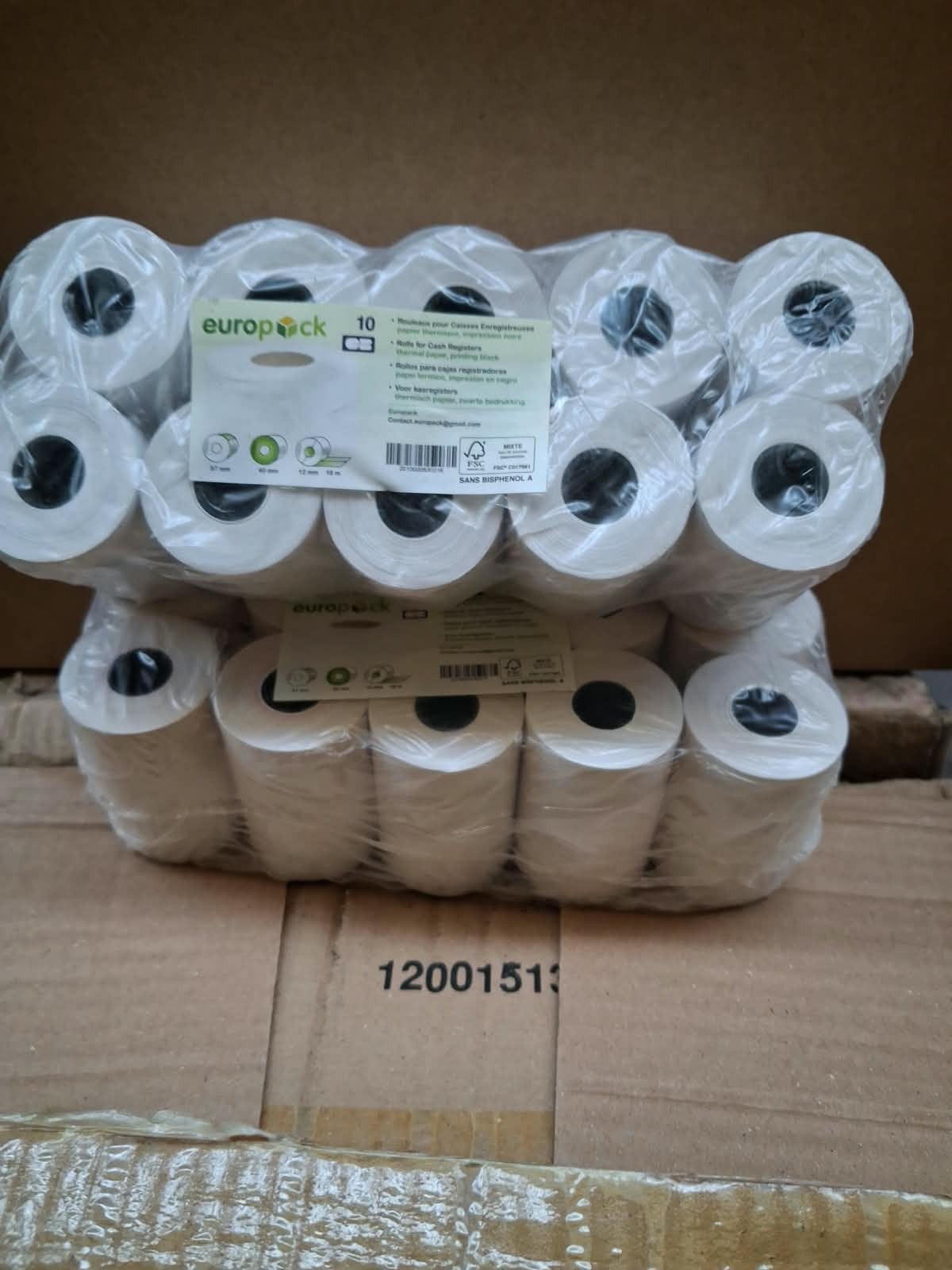 Rouleaux thermiques pour caisse / TPE – 57  40 mm, Enlèvement ou Envoi