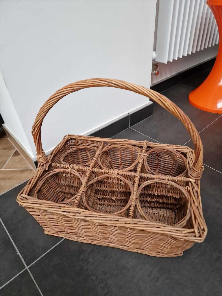Porte bouteilles en osier, Maison & Meubles, Enlèvement, Comme neuf