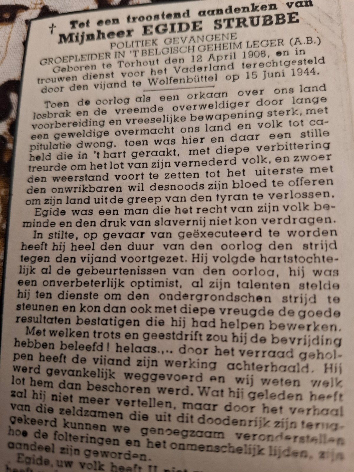 beiden terechtgesteld door den vijand te wolfenbuttel, Enlèvement ou Envoi
