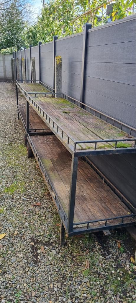 2 verrijdbare karren bloemenwinkel voor potten en planten, Tuin en Terras, Ophalen, Gebruikt