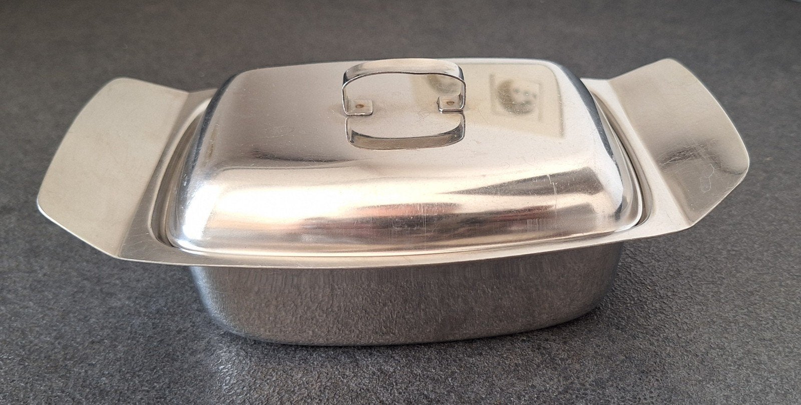 Beurrier vintage en inox, Enlèvement ou Envoi, Vintage