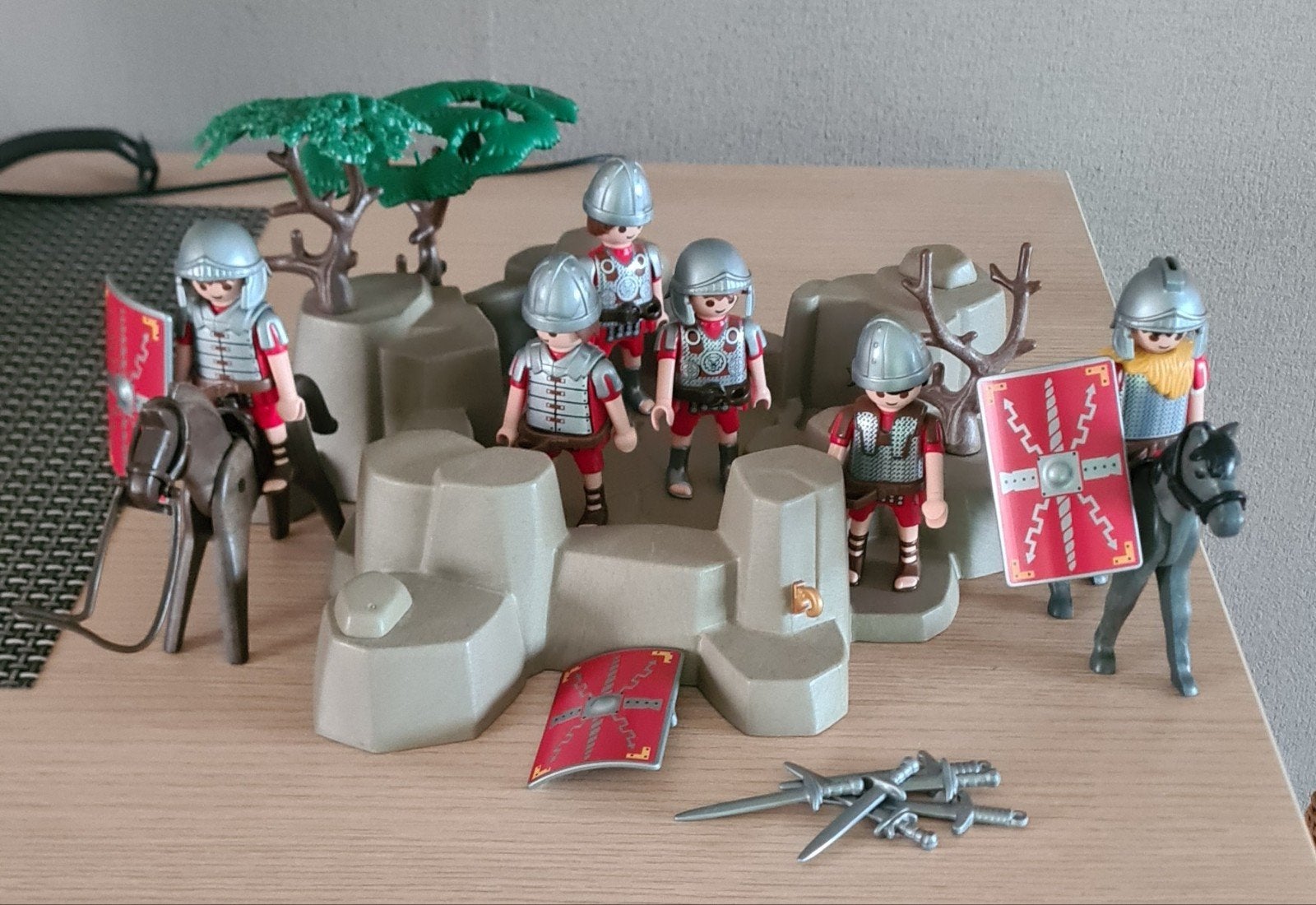 Playmobil ridders, Ophalen