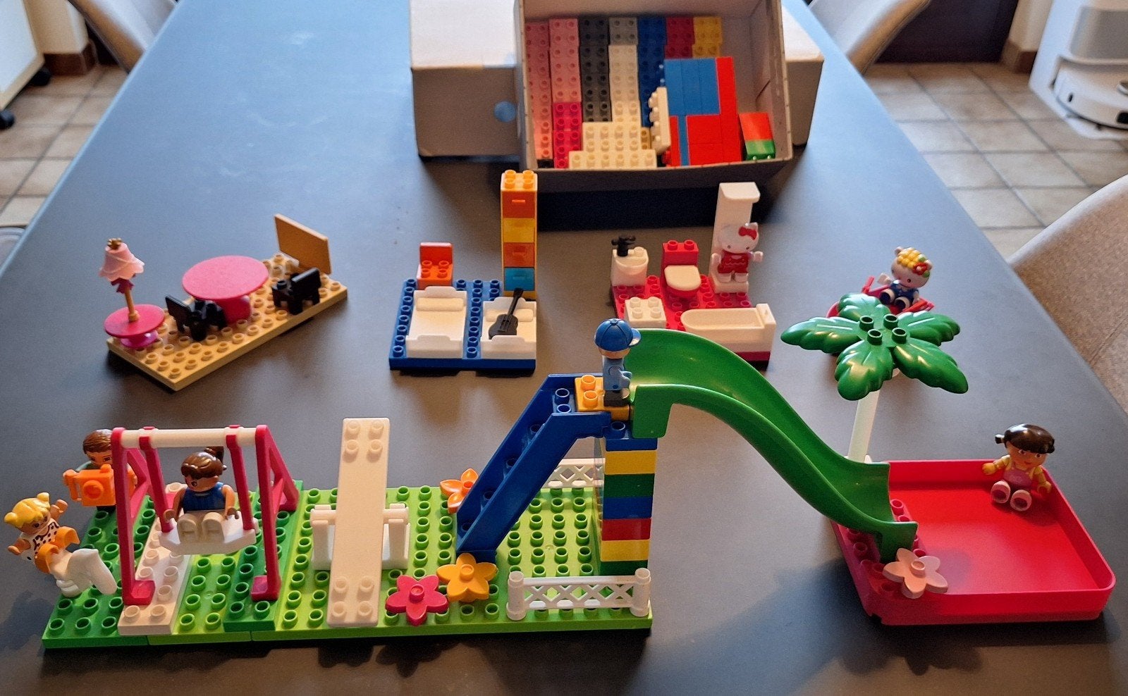 Duplo speeltuin, badkamer, slaapkamer,salon,,boot. 35€, Ophalen, Duplo