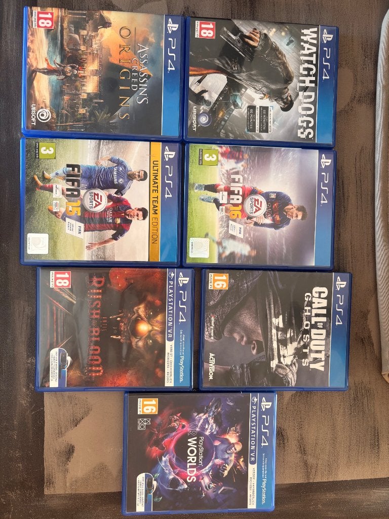 Ps4 spellen, Ophalen, Gebruikt