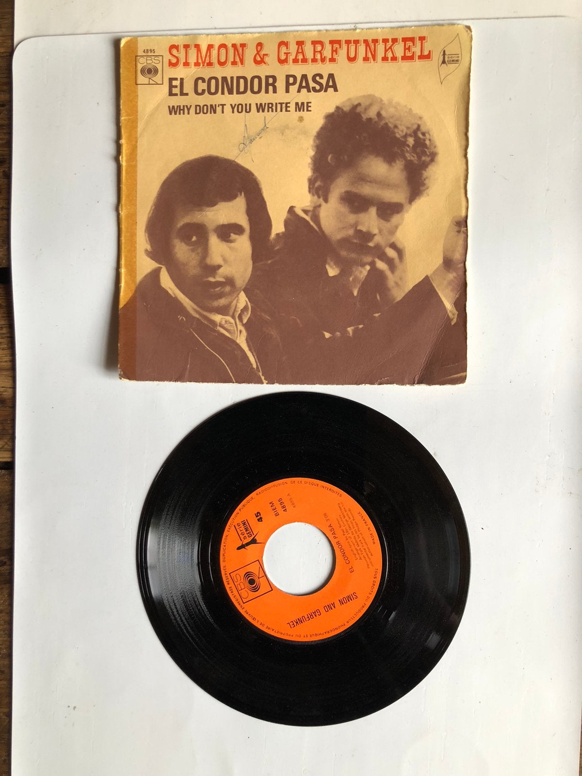Simon & Garfunkel : el condo pasa (1970), CD & DVD, Vinyles Singles, Envoi, Utilisé