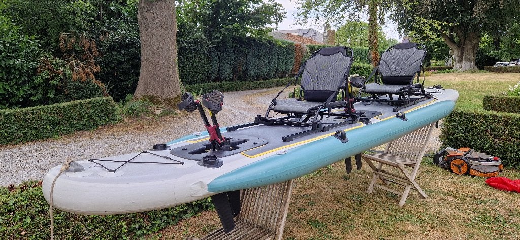 kayak gonflable biplace à pedales, Sports nautiques & Bateaux, Enlèvement, Gonflable, Comme neuf, 2 personnes