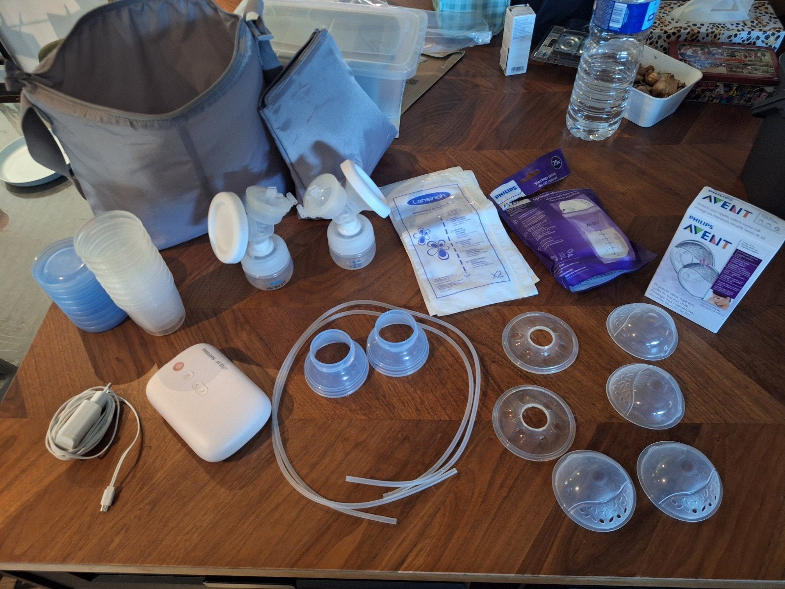 Dubbele borstkolf Avent, Enlèvement, Comme neuf, Tire-lait, Philips Avent