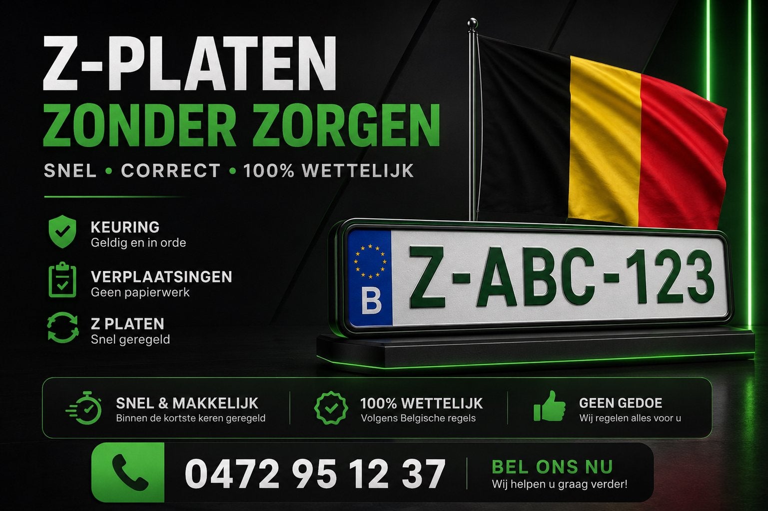 Z platen keuring, Ophalen