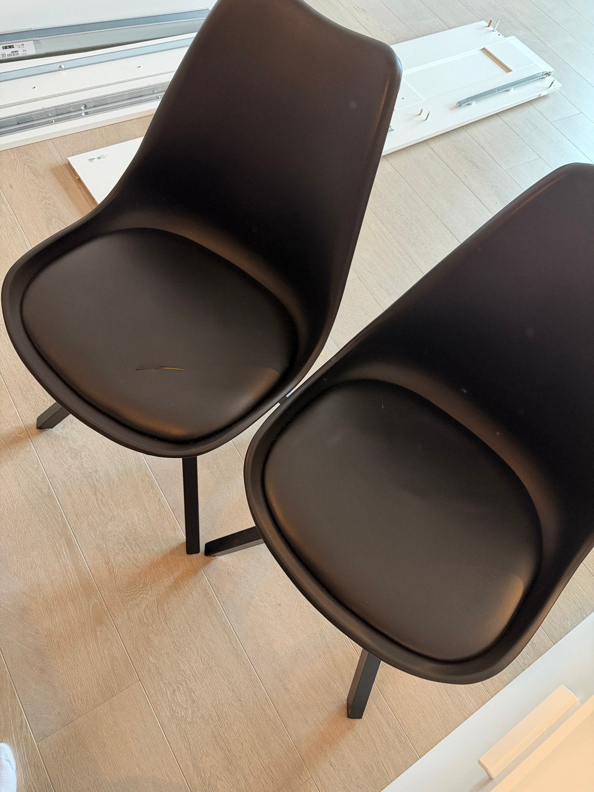 6 stoelen, Ophalen, Gebruikt, Zwart, Vijf, Zes of meer stoelen