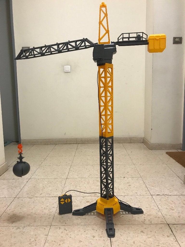 Jouet enfant 3-5 ans grue de 110 cm qui tourne à 5€, Enlèvement, Utilisé, Autres marques