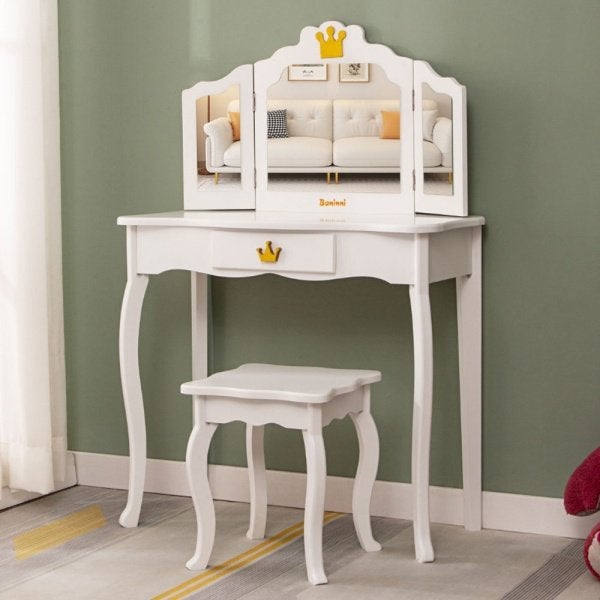 Coiffeuse pour enfants Baninni Silvi blanche, Enlèvement, Neuf, Bois