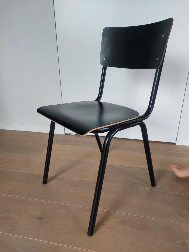Stoel retro, Ophalen, Gebruikt, Zwart, Vier
