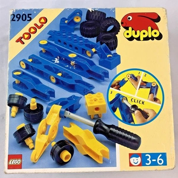 Ensemble de construction vintage LEGO Duplo #2905 Toolo 1993, Enfants & Bébés, Jouets | Duplo & Lego, Comme neuf, Duplo, Ensemble complet