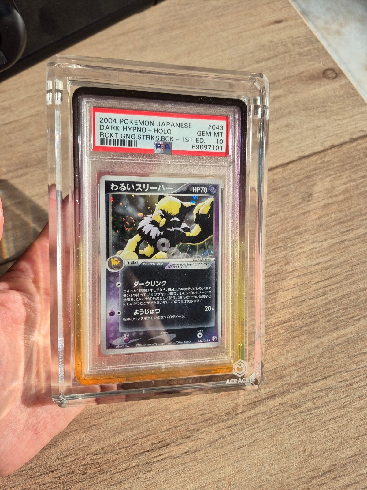 pokemon dark hypno holo 1st edition japanese psa10 gem mint, Ophalen of Verzenden