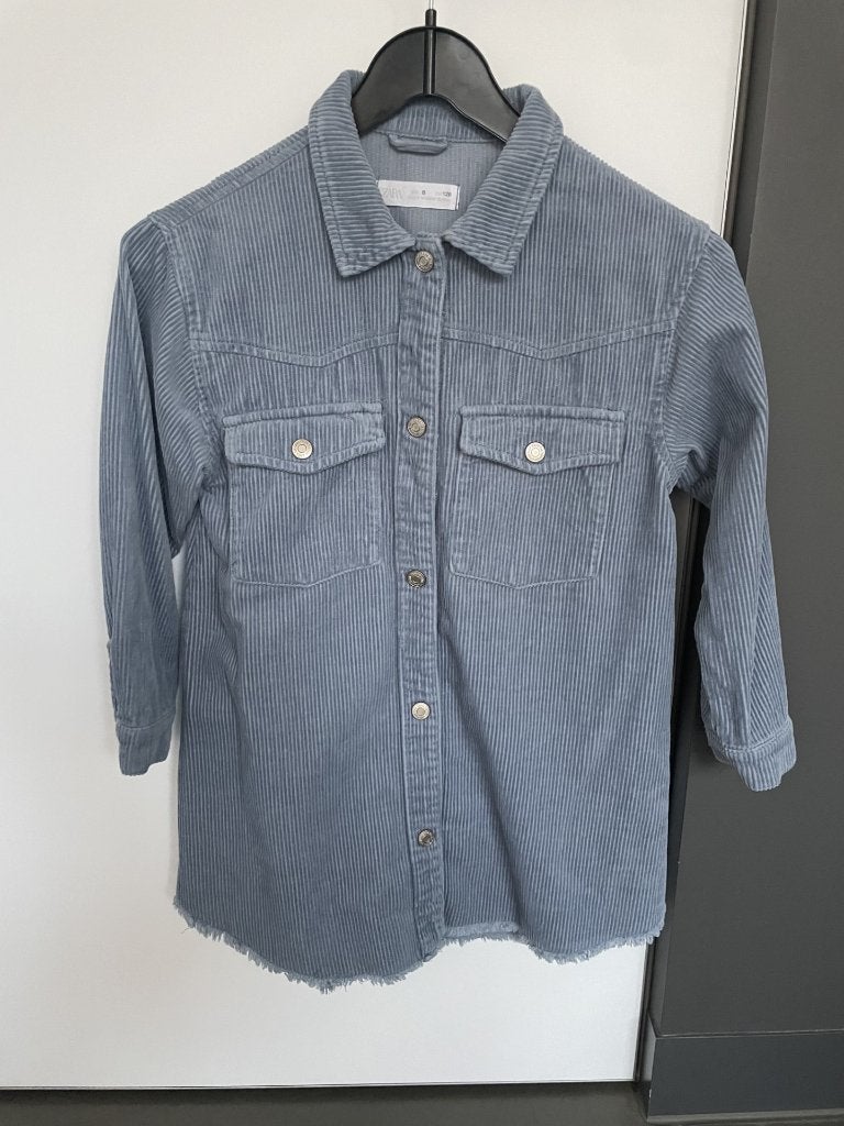 Blauw fluwelen kleed maat 128 van ZARA, Kinderen en Baby's, Meisje, Nieuw, Ophalen of Verzenden, Zara