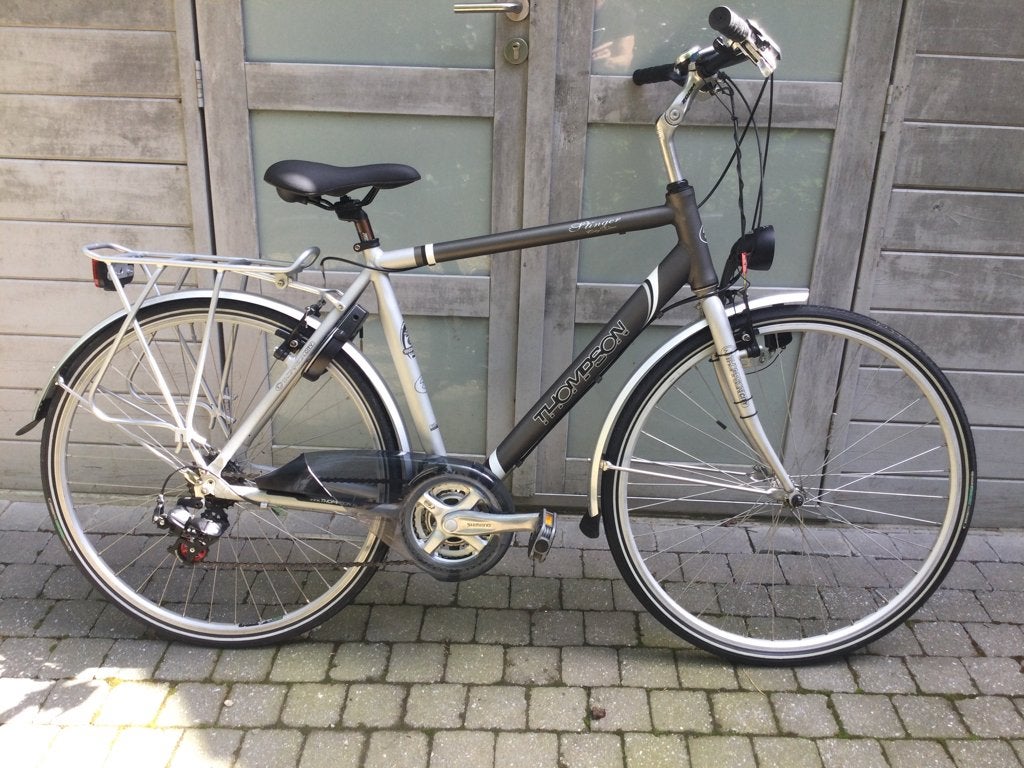 Nieuwstaat herenfiets Thompson maat 54, Autres marques, Vitesses, Frein sur jante, Comme neuf