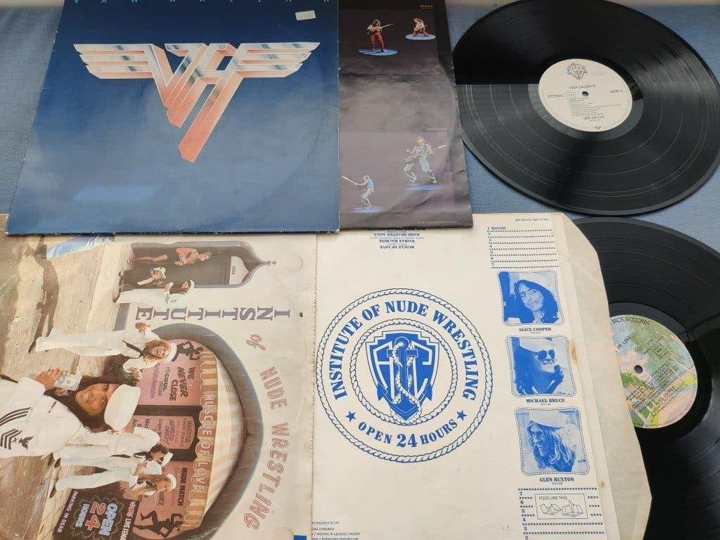 alice cooper (institute of nude wrestling) + Van halen (II), Ophalen of Verzenden, Hardrock, LP