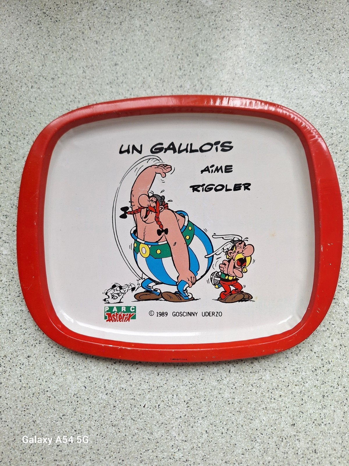 Asterix Obelix plateau Vintage, Parc Asterix 1989!